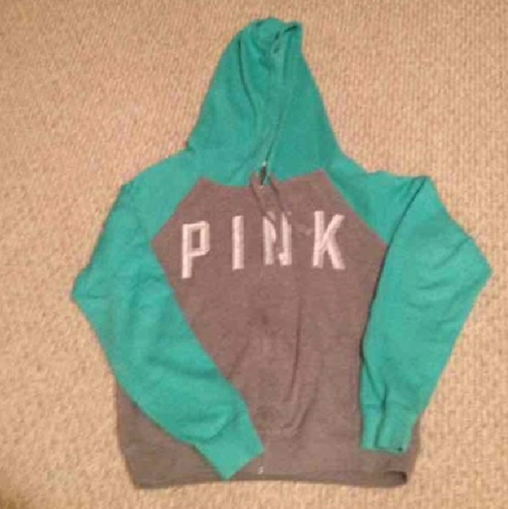 VS Pink Teal and Gray hoodie